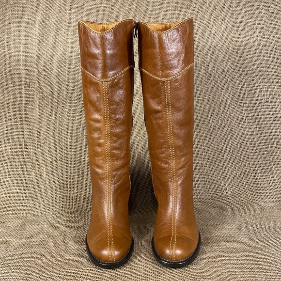 STIVALI New York Boots Heeled Zip Leather Women SZ 6.5  37 - Picture 7 of 12